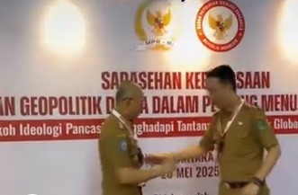 Bupati Gusnan Hadiri Sarasehan Geopolitik "Perkokoh Ideologi Pancasila Menuju Indonesia Raya"